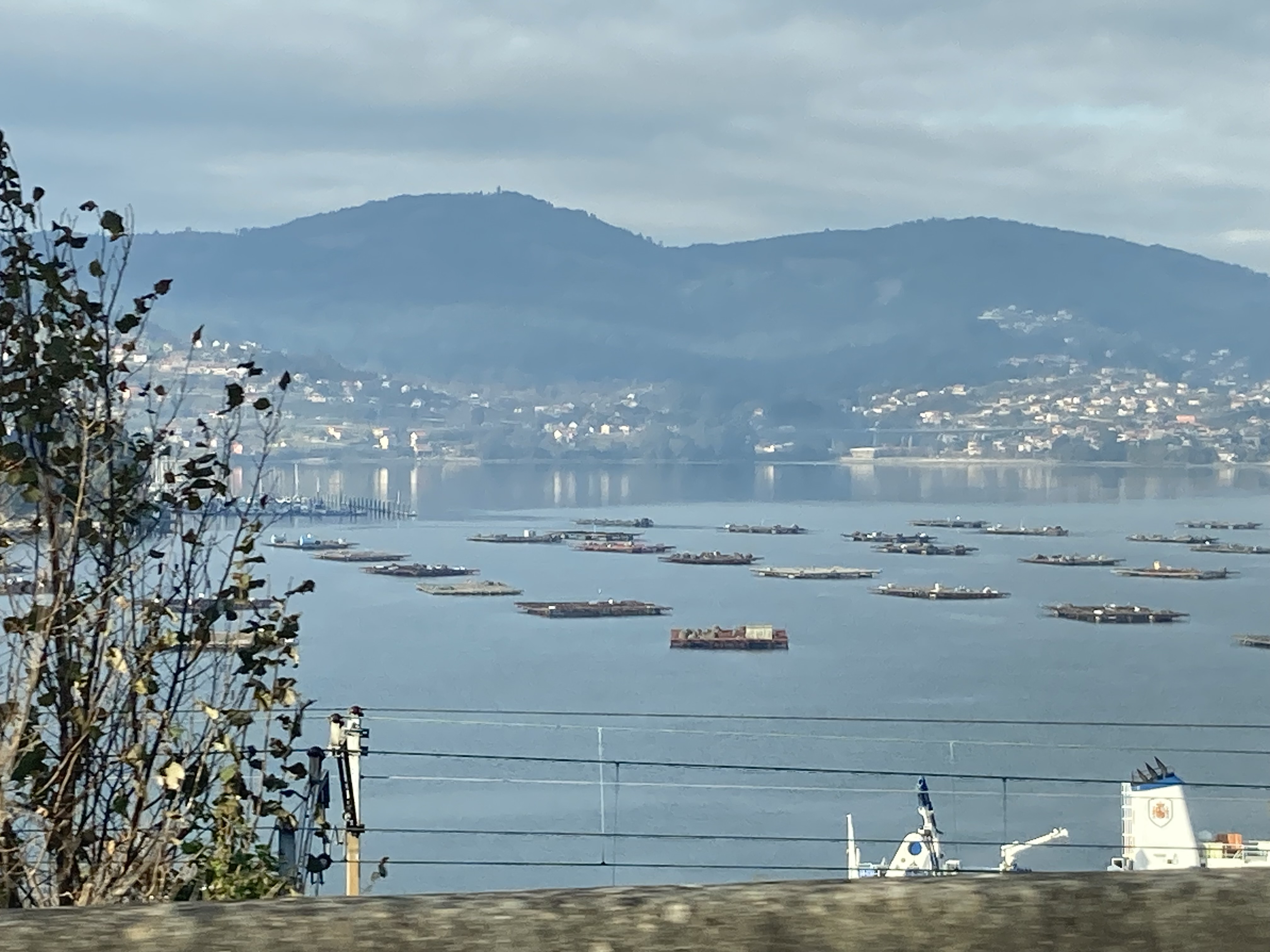 Bateas platforms in the ocean.